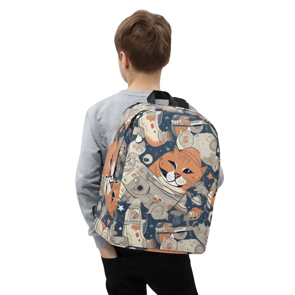 Astrocat Assembly on Minimalist Backpack — Zoomed-in