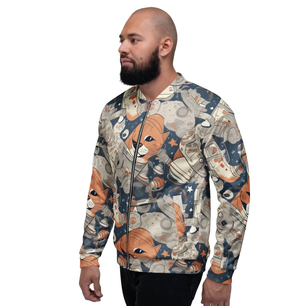 Astrocat Assembly on Bomber Jacket — Left