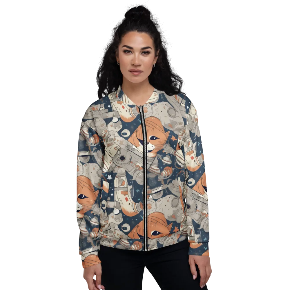 Astrocat Assembly on Bomber Jacket — Front