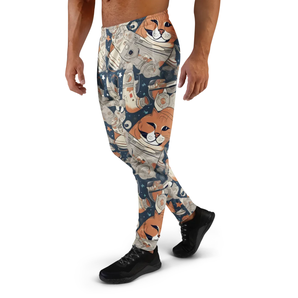 Astrocat Assembly on Men's Joggers — Left