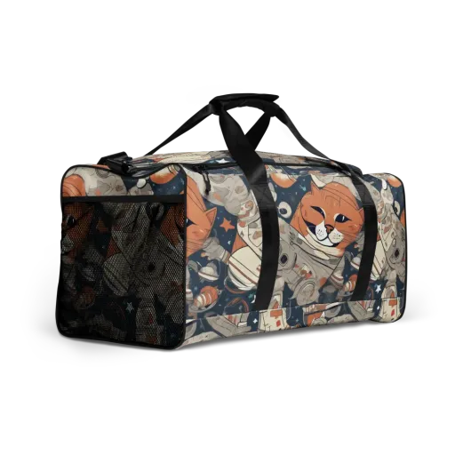 Astrocat Assembly on a Duffle Bag