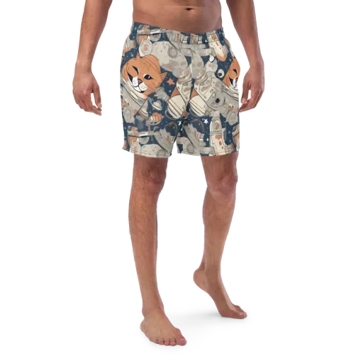 Astrocat Assembly on a Swim Trunks