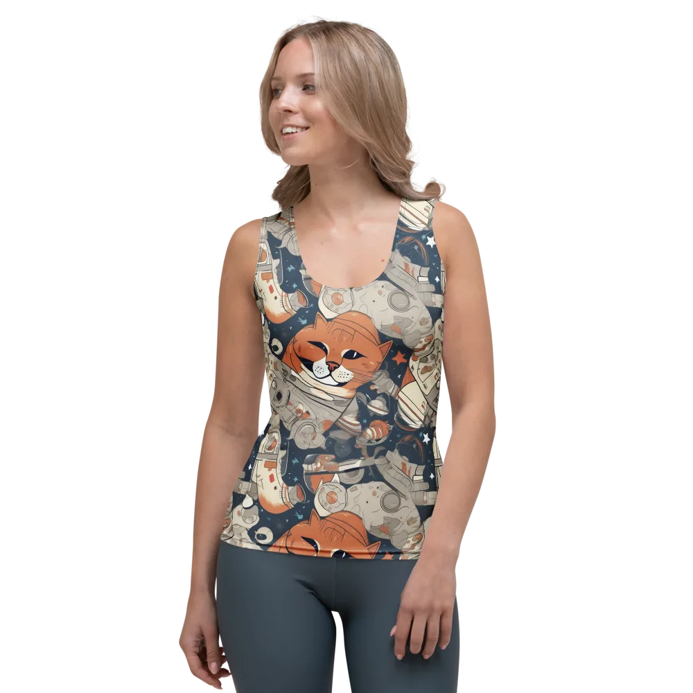 Astrocat Assembly on Women's Tank Top — Front