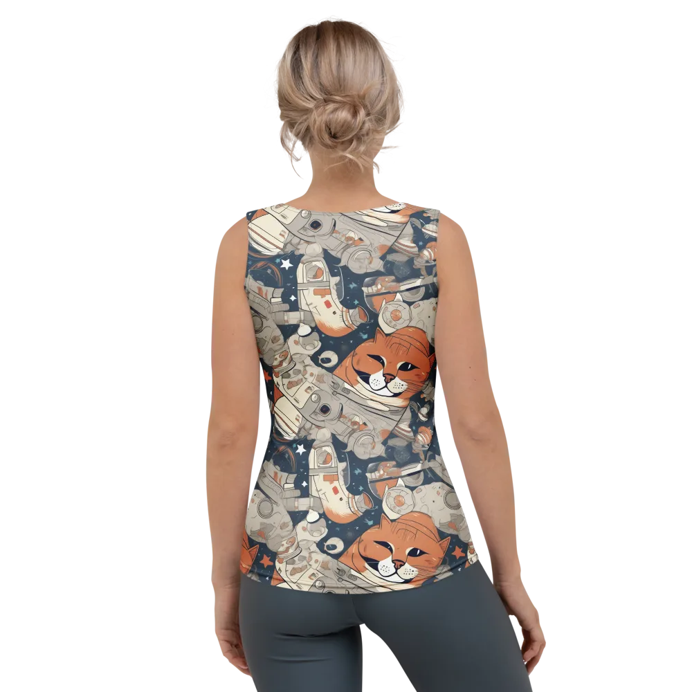 Astrocat Assembly on Women's Tank Top — Back