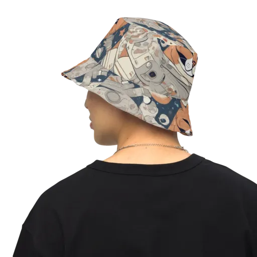 Astrocat Assembly on a Reversible Bucket Hat