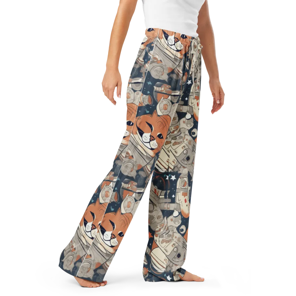 Astrocat Assembly on Women's Pajama Pants — Right Front