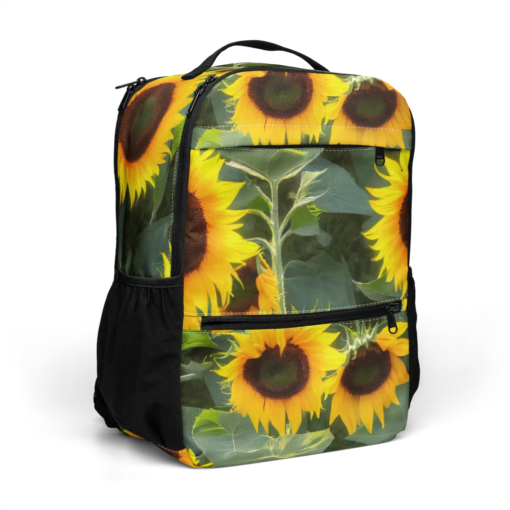Solar Bloom on Utility Backpack — Right Front