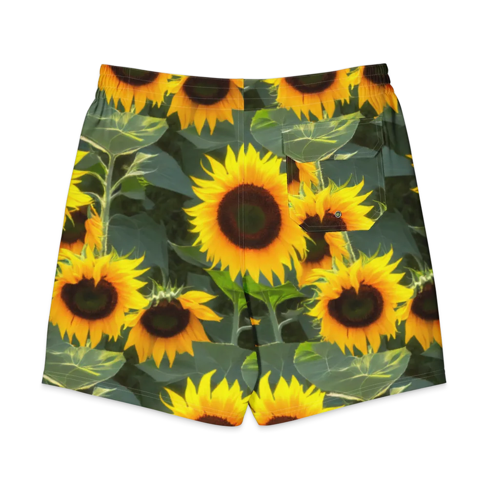 Solar Bloom on Men's Board Shorts — Back