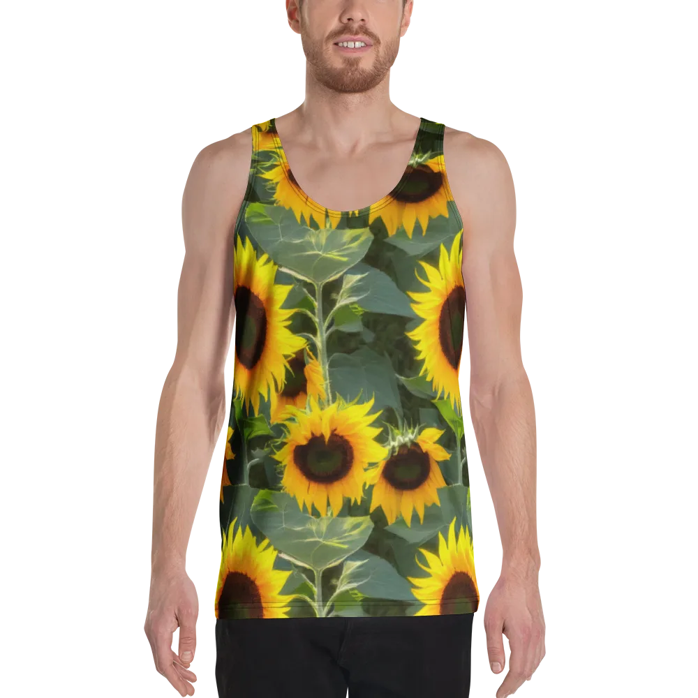 Solar Bloom on Men's Tank Top — Front