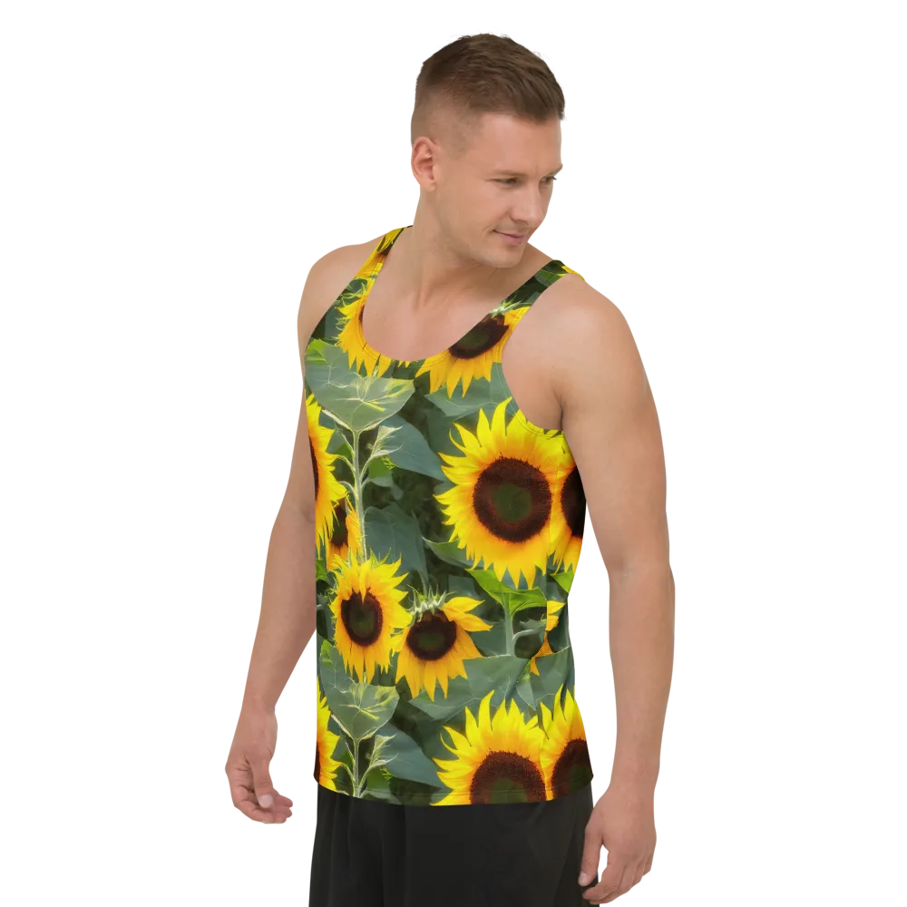 Solar Bloom on Men's Tank Top — Left Front