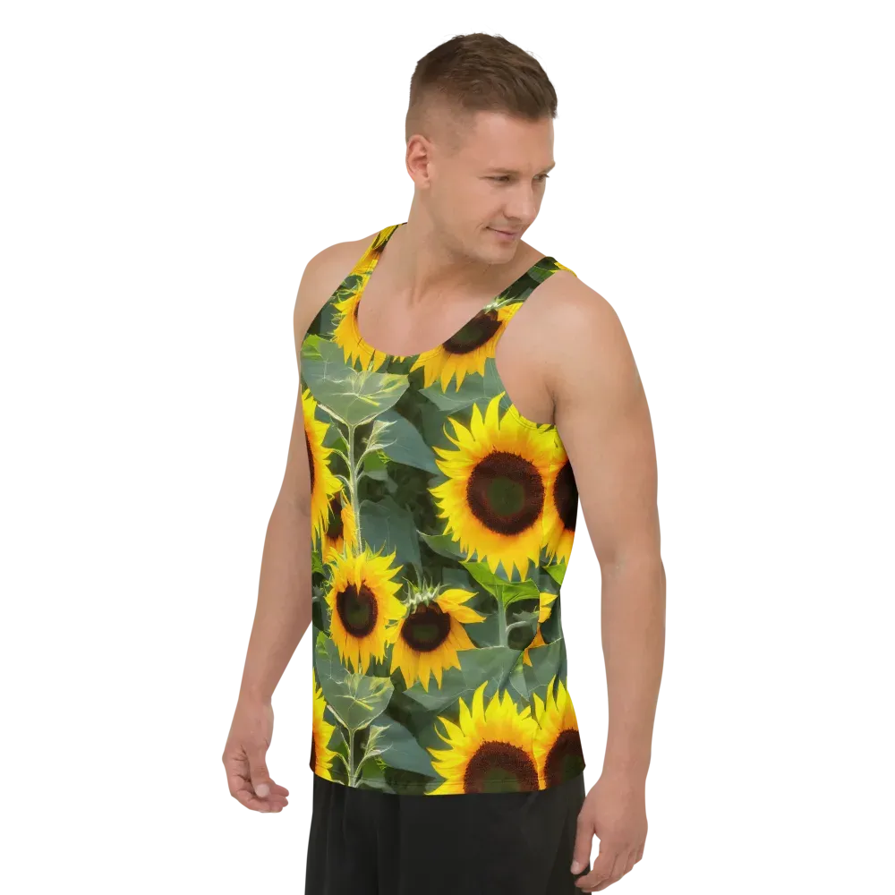 Solar Bloom on Men's Tank Top — Left Front