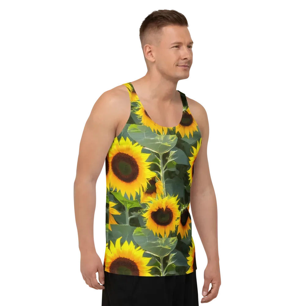 Solar Bloom on Men's Tank Top — Right Front