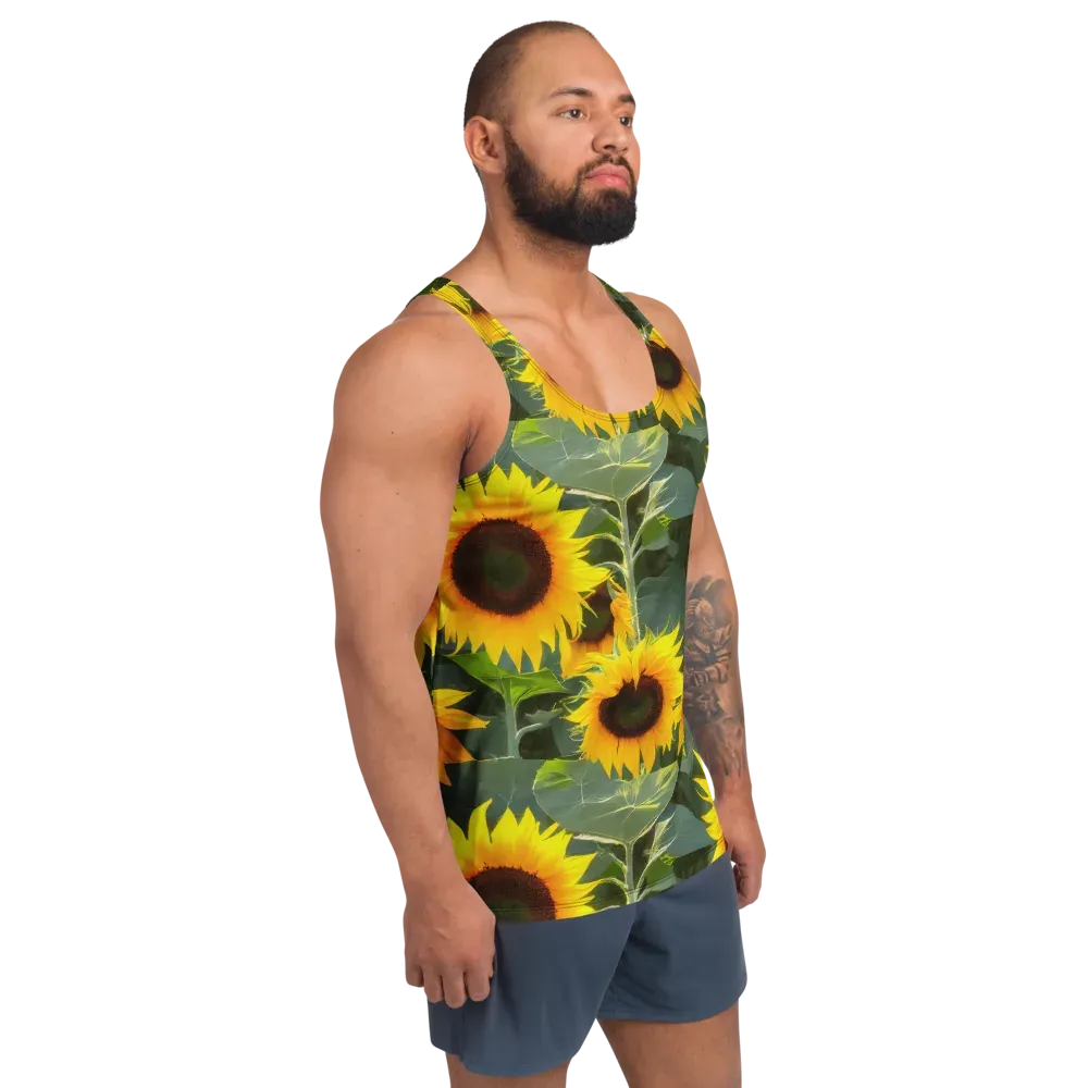 Solar Bloom on Men's Tank Top — Right Front