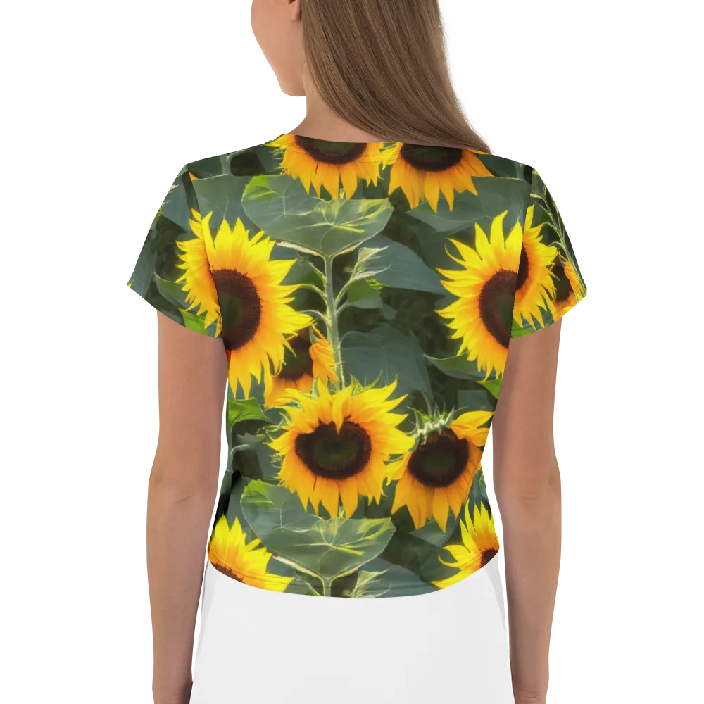 Solar Bloom on Crop Tee — Back