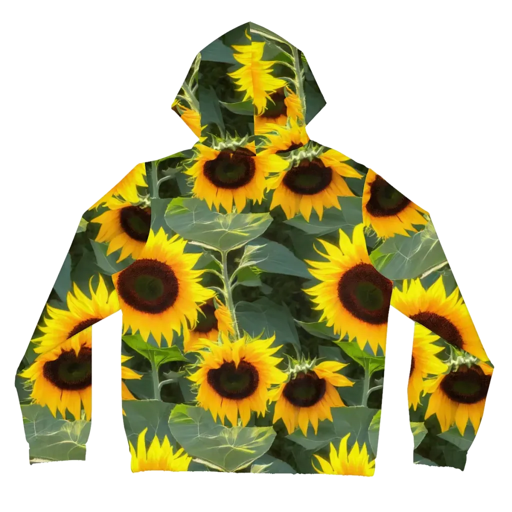 Solar Bloom on Women's Full-Zip Hoodie — Back