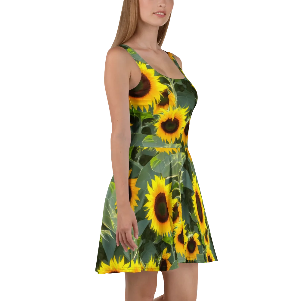 Solar Bloom on Skater Dress — Right