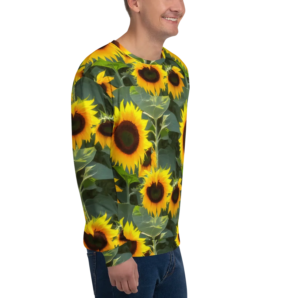 Solar Bloom on Sweatshirt — Right Front