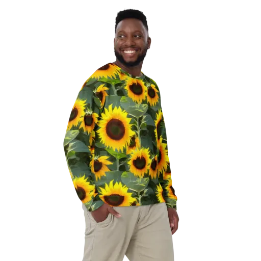 Solar Bloom on a Sweatshirt