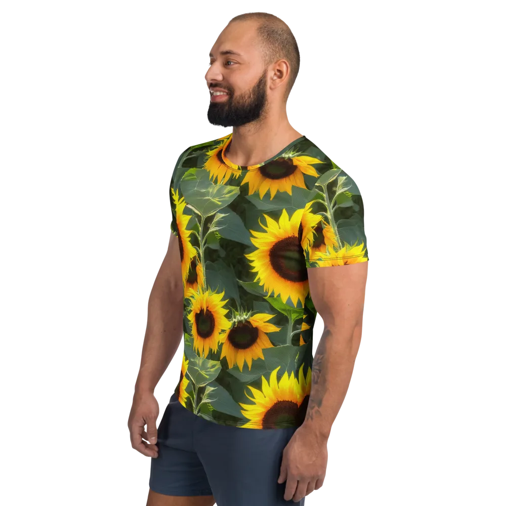 Solar Bloom on Men's Athletic T-Shirt — Left