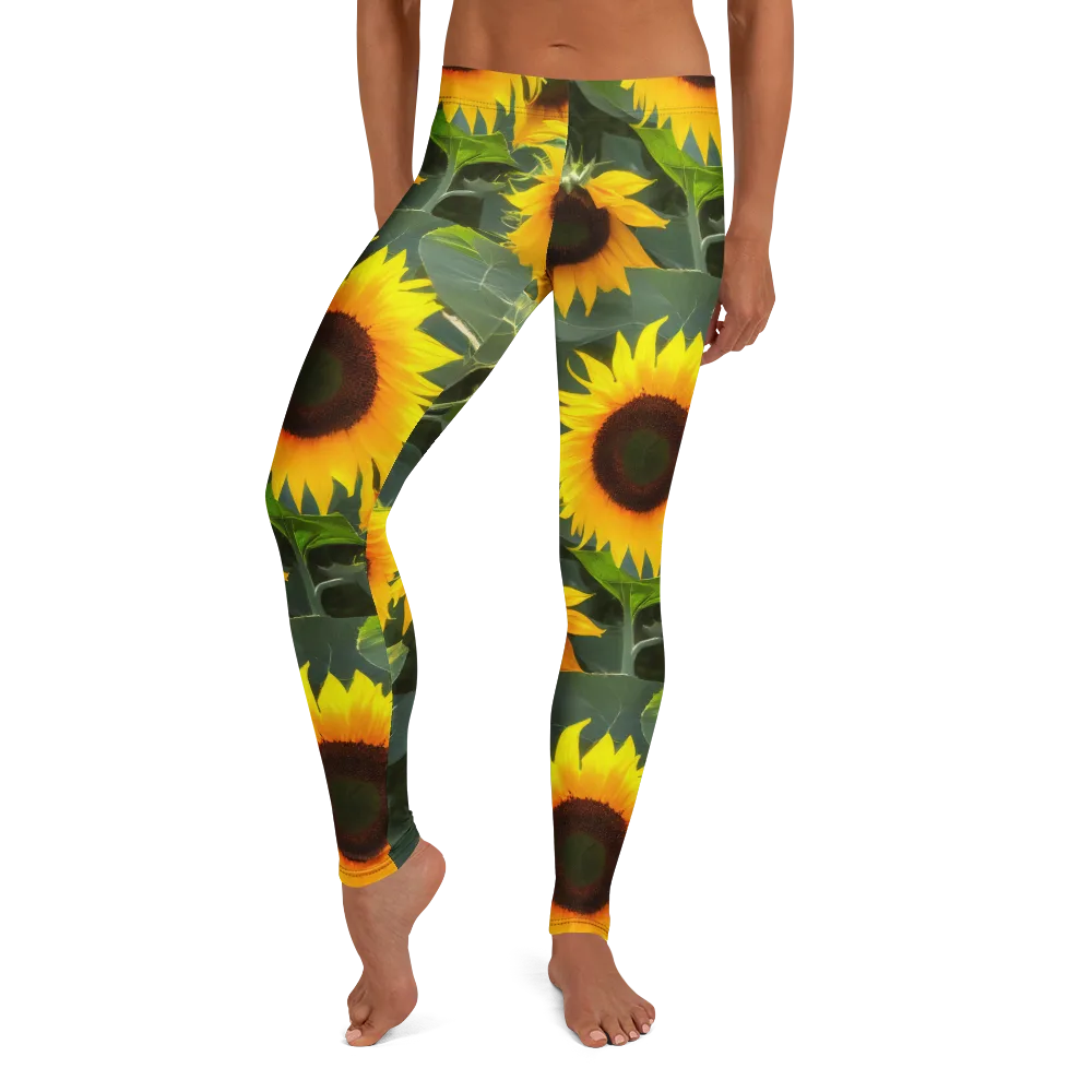 Solar Bloom on Leggings — Front