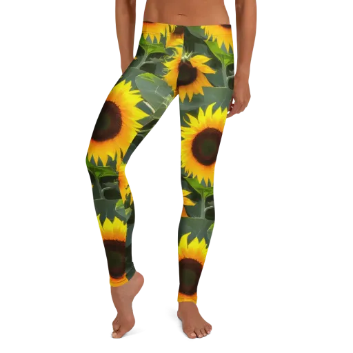 Solar Bloom on a Leggings