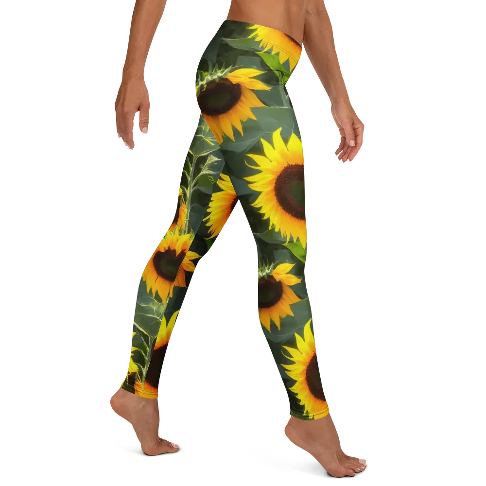 Solar Bloom on Leggings — Right