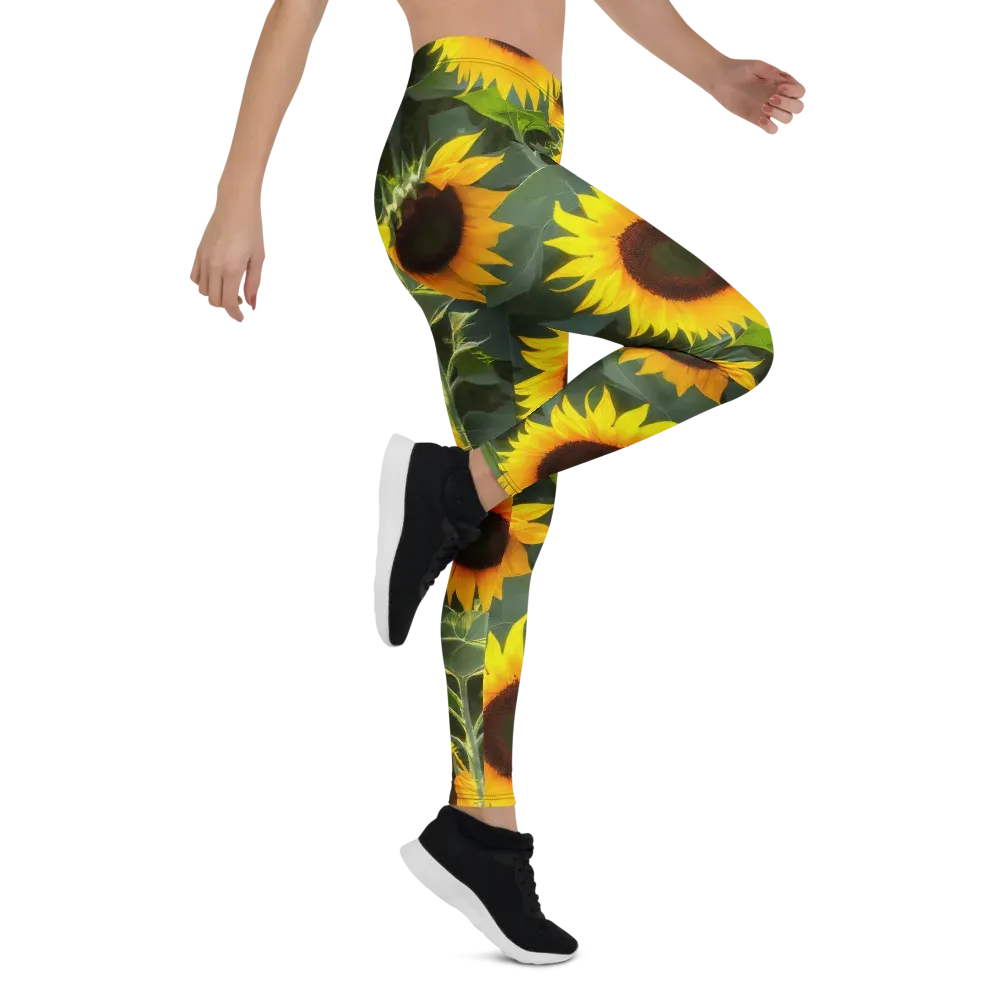 Solar Bloom on Leggings — Right