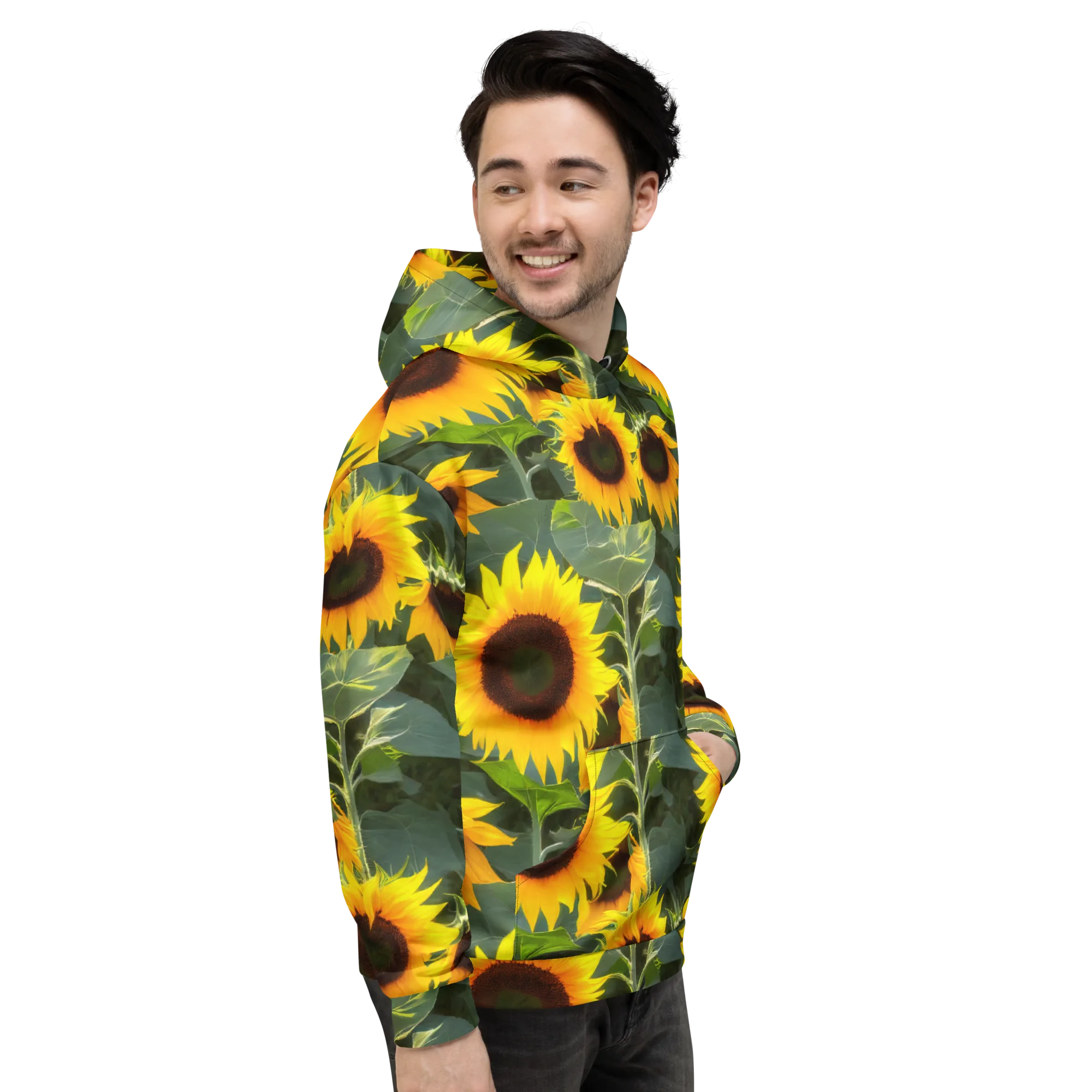 Solar Bloom on Hoodie — Right