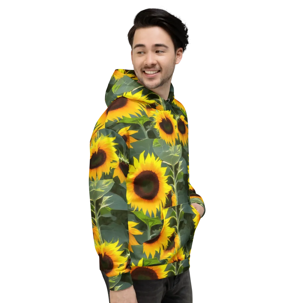 Solar Bloom on Hoodie — Right