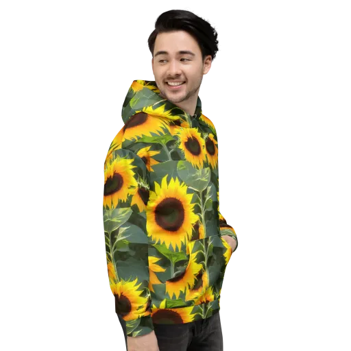Solar Bloom on a Hoodie