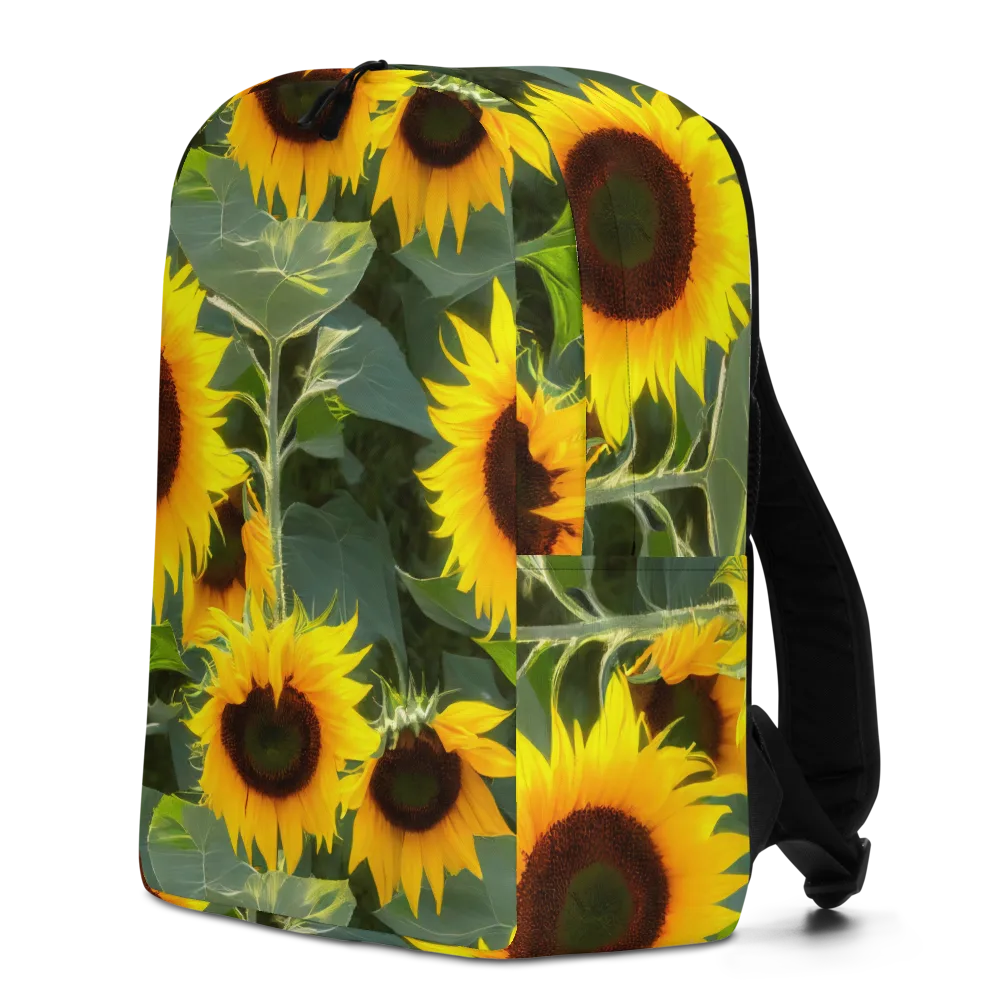 Solar Bloom on Minimalist Backpack — Left