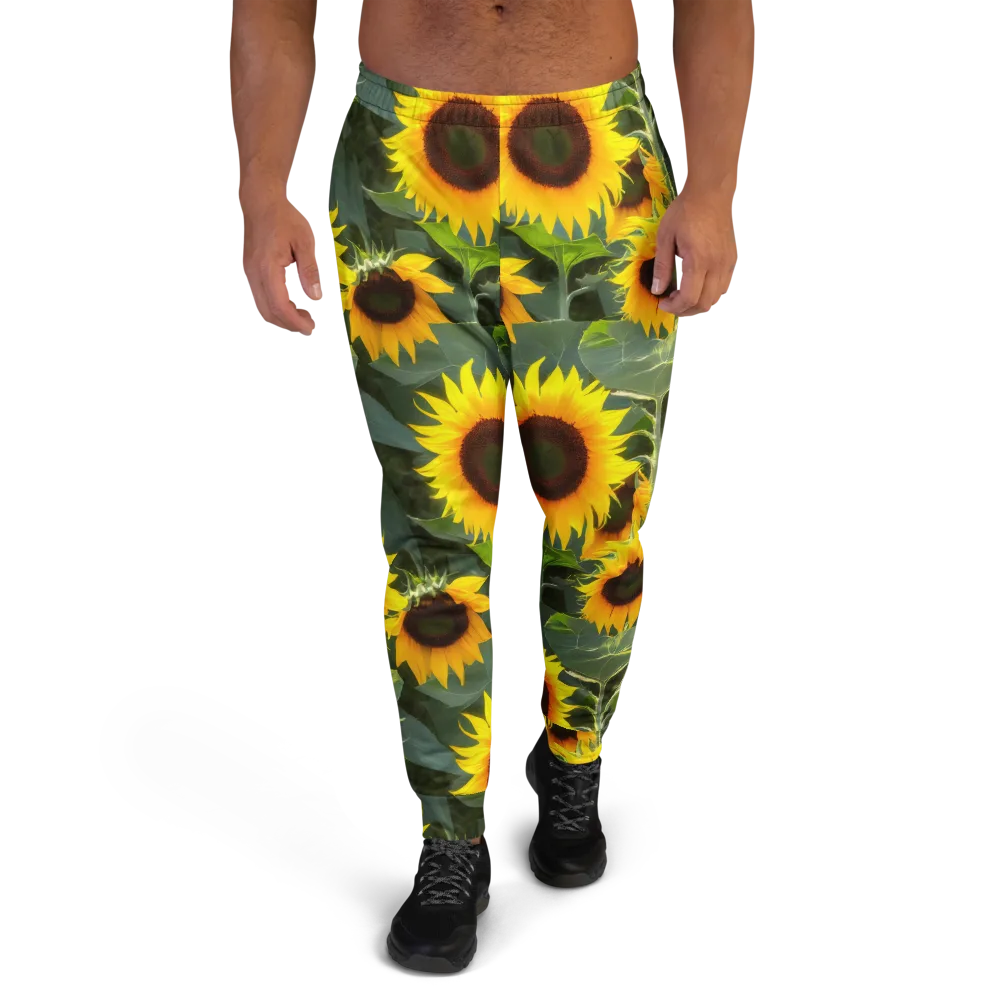 Solar Bloom on Men's Joggers — Front