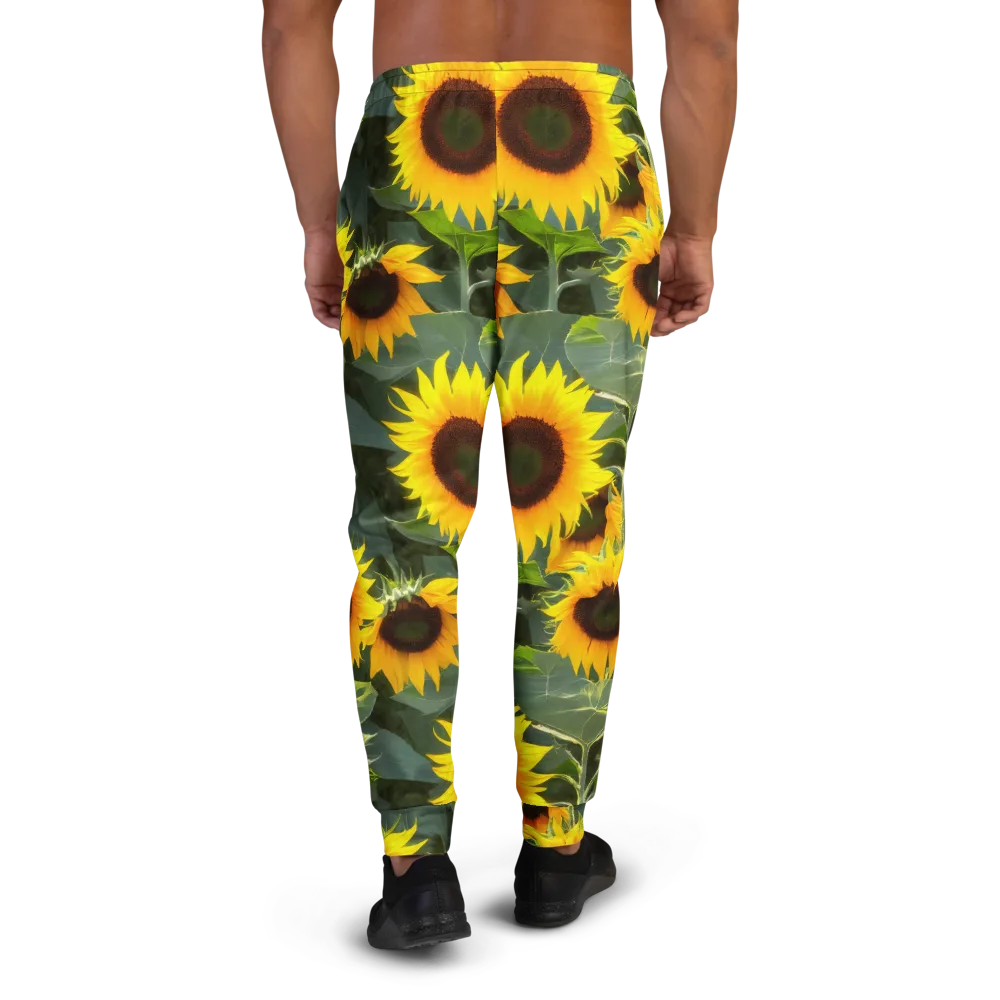 Solar Bloom on Men's Joggers — Back