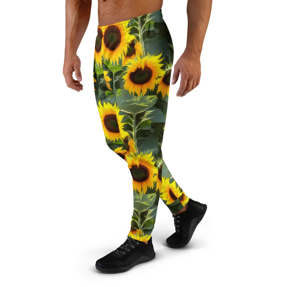 Solar Bloom on Men's Joggers — Left