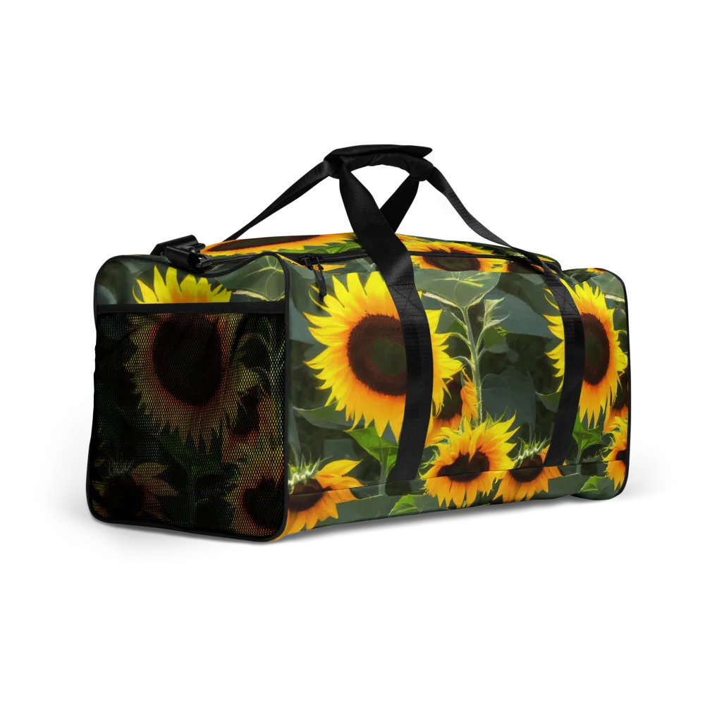 Solar Bloom on Duffle Bag — Right Front