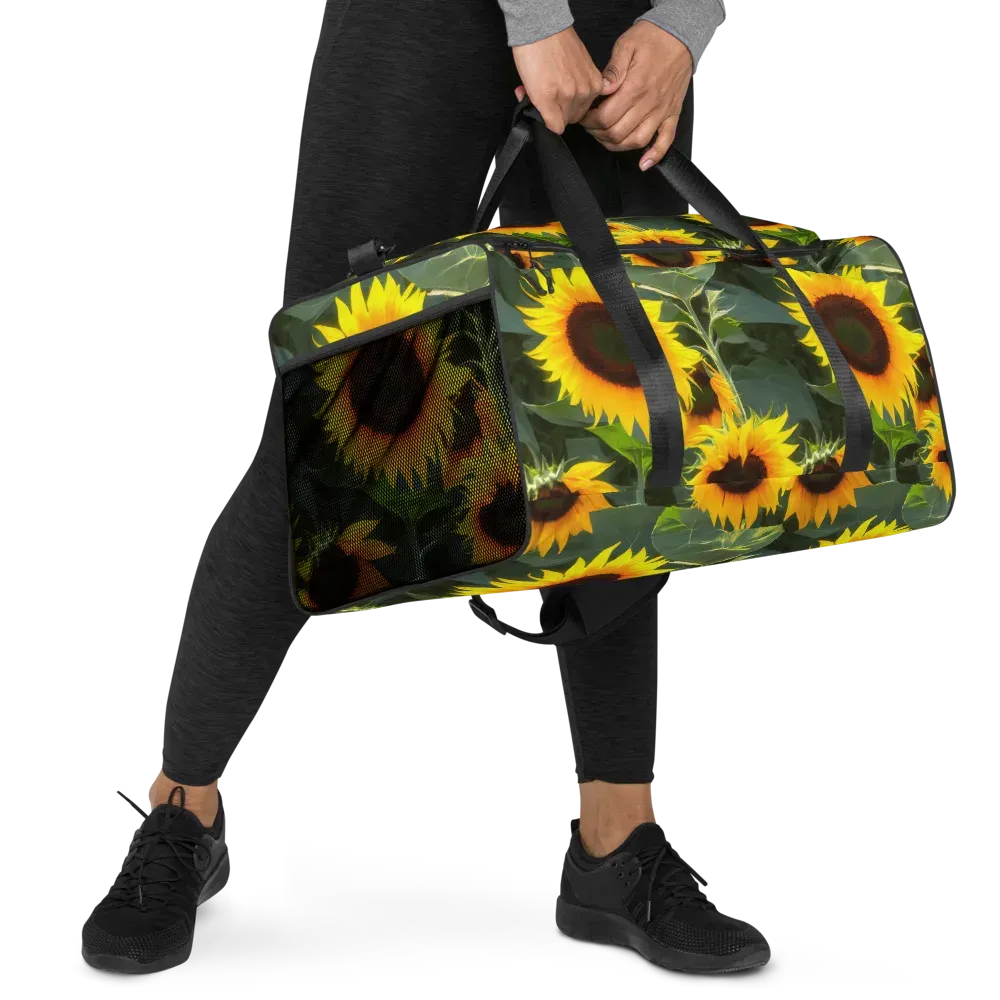 Solar Bloom on Duffle Bag — Right Front