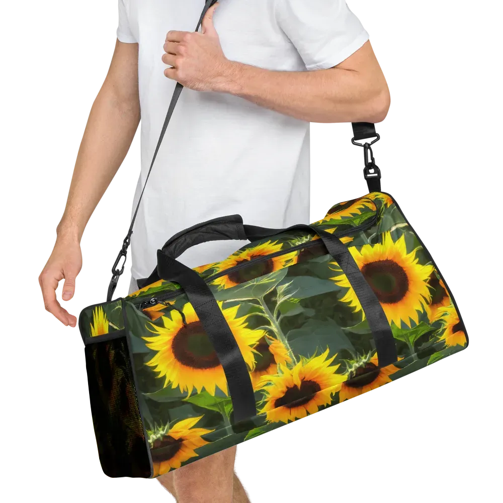 Solar Bloom on Duffle Bag — Right Front