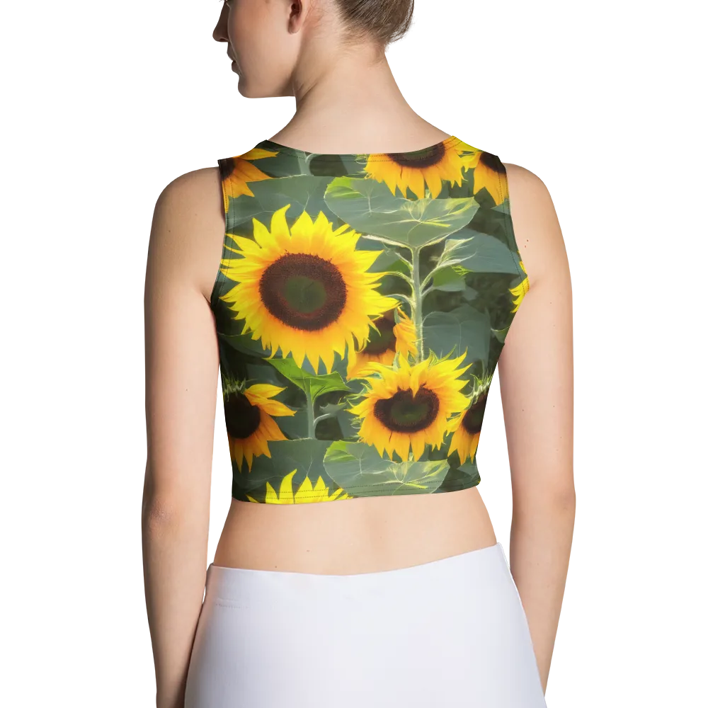 Solar Bloom on Crop Top — Back