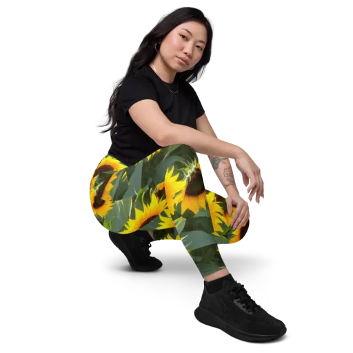 Solar Bloom on a Leggings with Pockets
