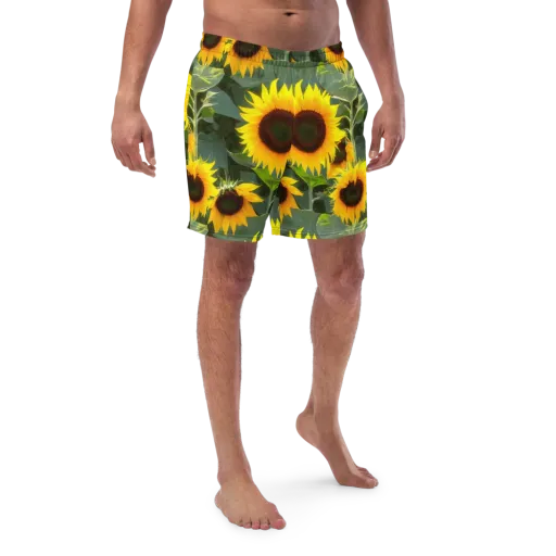 Solar Bloom on a Swim Trunks
