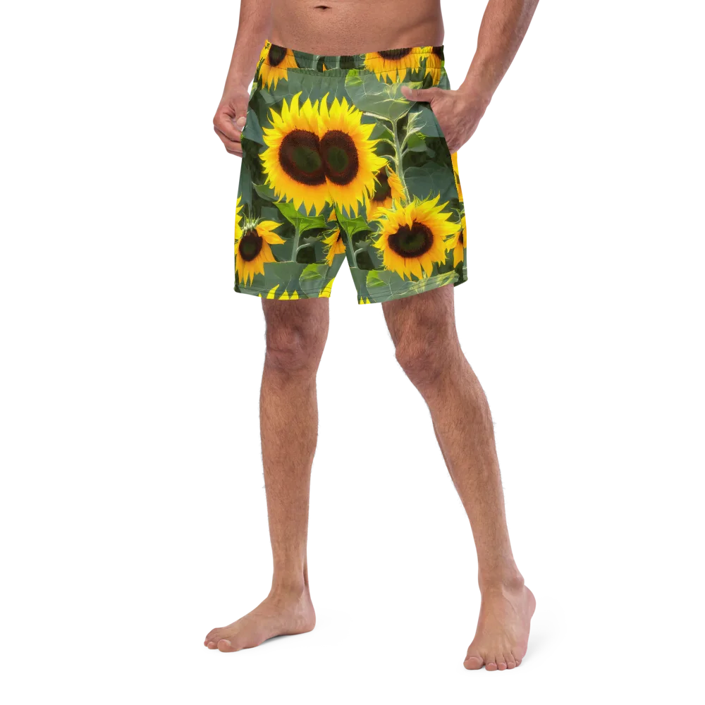 Solar Bloom on Swim Trunks — Left Front