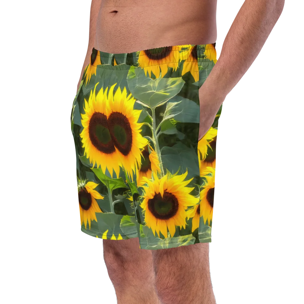 Solar Bloom on Swim Trunks — Left Front