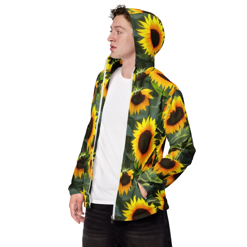 Solar Bloom on Men's Windbreaker — Left Front