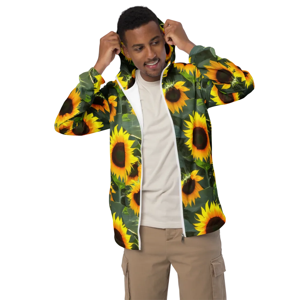 Solar Bloom on Men's Windbreaker — Front