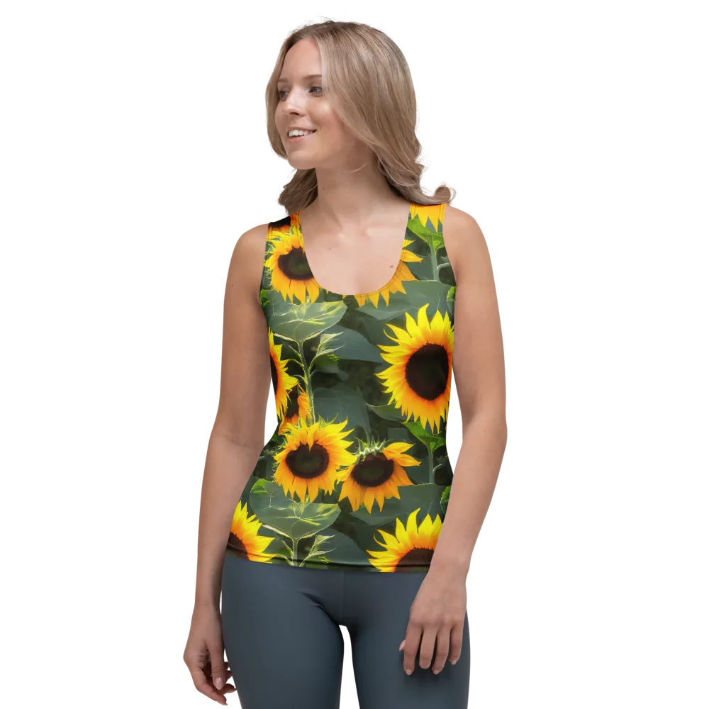Solar Bloom on Women's Tank Top — Front