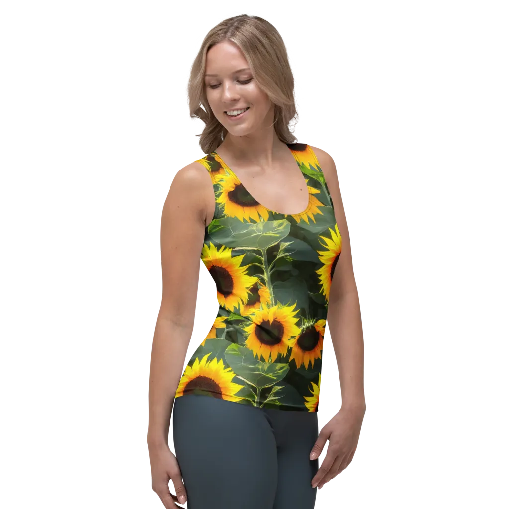 Solar Bloom on Women's Tank Top — Right Front