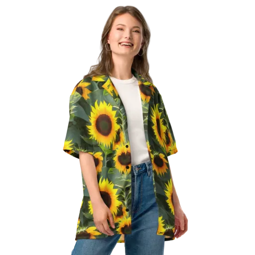 Solar Bloom on a Button Shirt
