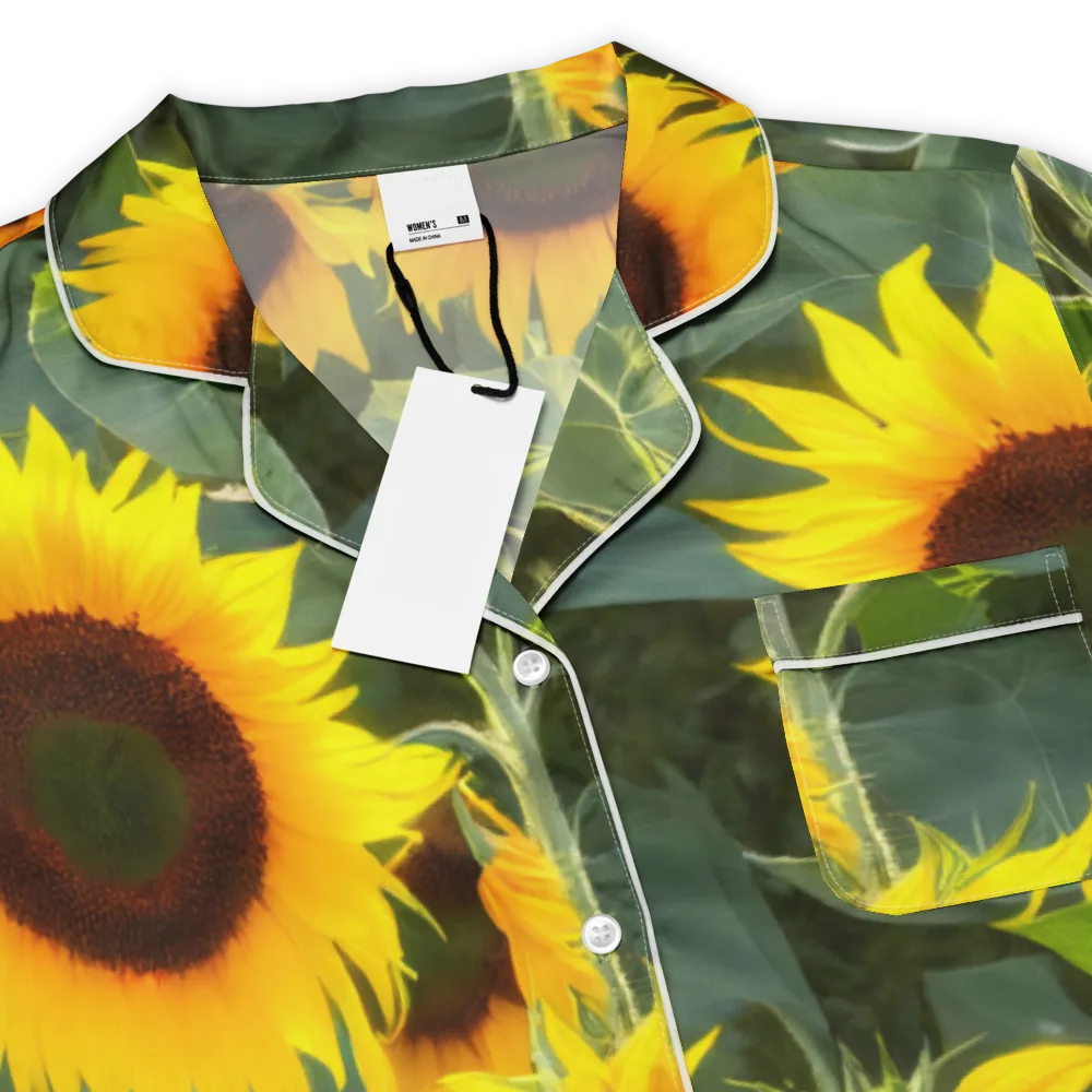 Solar Bloom on Women's Short Sleeve Pajama Top — Product details