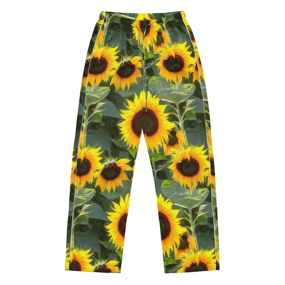 Solar Bloom on Women's Pajama Pants — Front