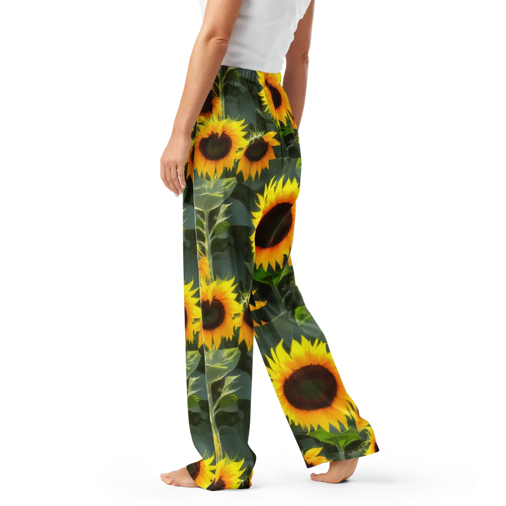Solar Bloom on Women's Pajama Pants — Left